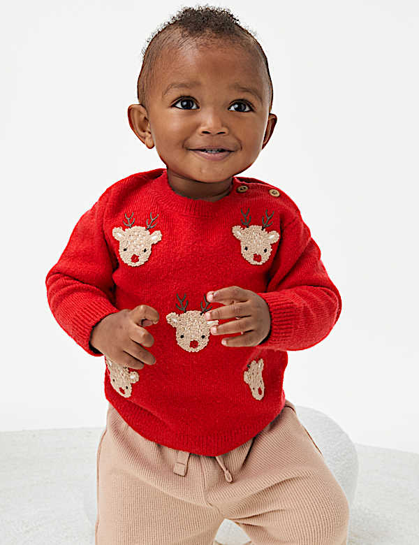 Reindeer Knitted Jumper (0-3 Yrs)