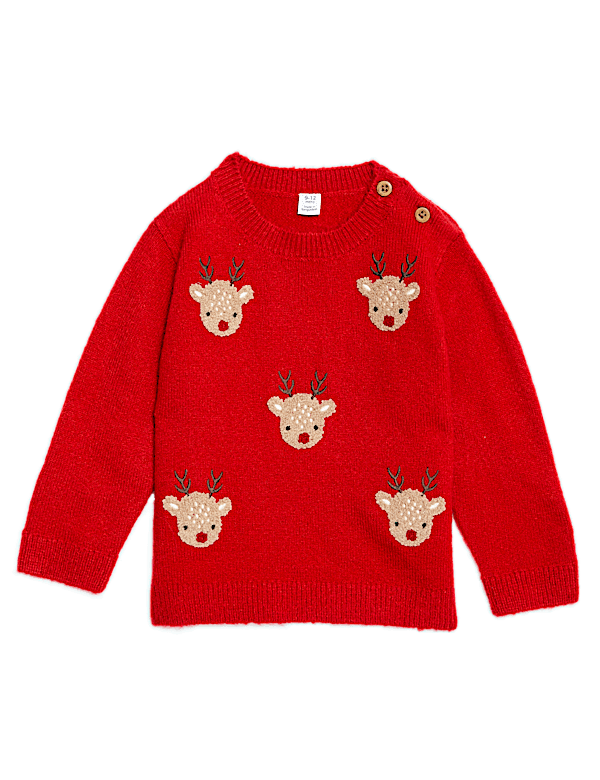 Reindeer Knitted Jumper (0-3 Yrs)