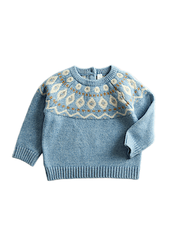 Fair Isle Knitted Jumper (0-3 Yrs)