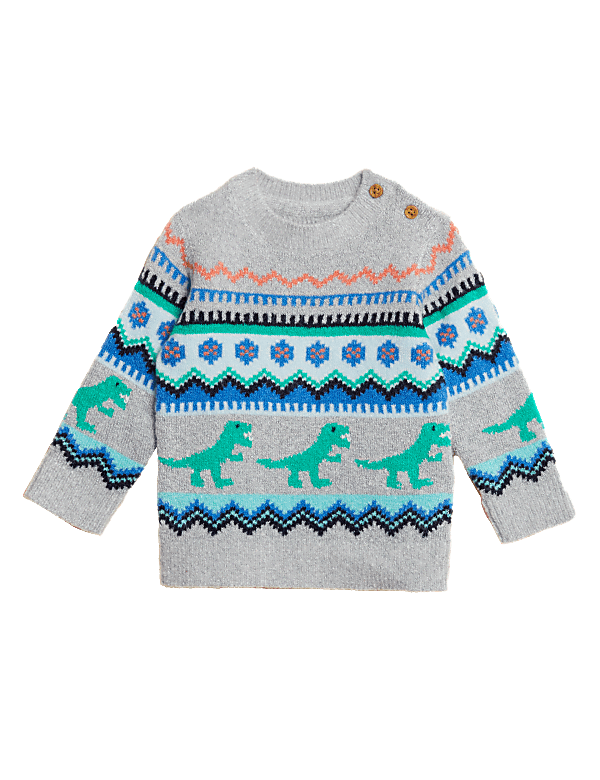 Knitted Dinosaur Jumper