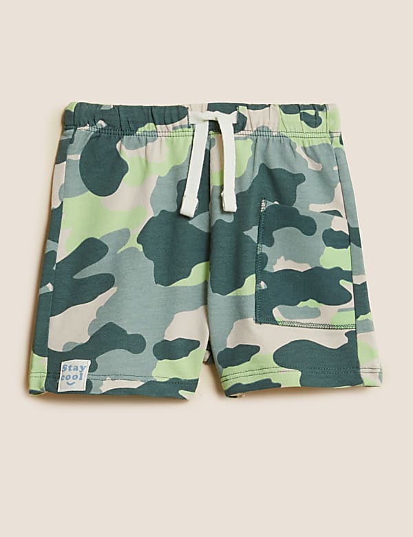 3pk Cotton Rich Patterned Shorts (0-3 Yrs)