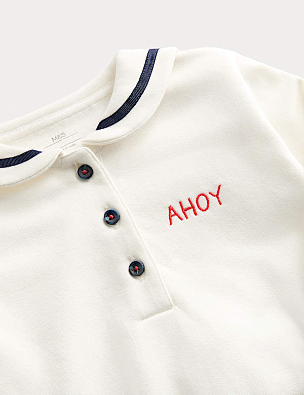 Sweatshirt mit hohem Bauwollanteil (0 M.–3 J.) - AT