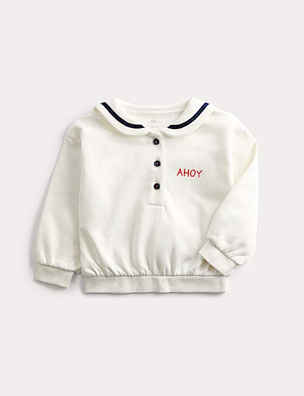Sweatshirt mit hohem Bauwollanteil (0 M.–3 J.) - AT