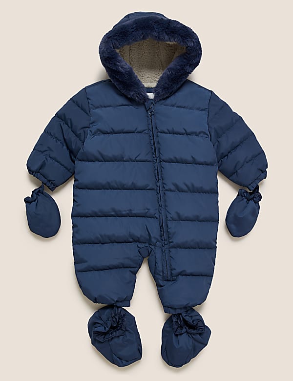 Buy Padded Hooded Snowsuit 0 3 Yrs at Marks Spencer