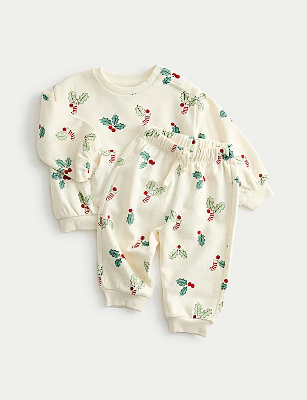 2pc Cotton Rich Top & Bottom Outfit (0-3 Yrs) - JP
