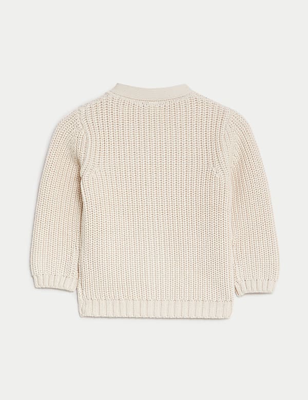 Pure Cotton Knitted Cardigan (0-3 Yrs)