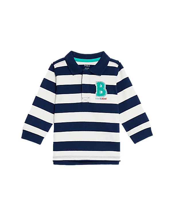 Pure Cotton Striped Top (0-3 Yrs)