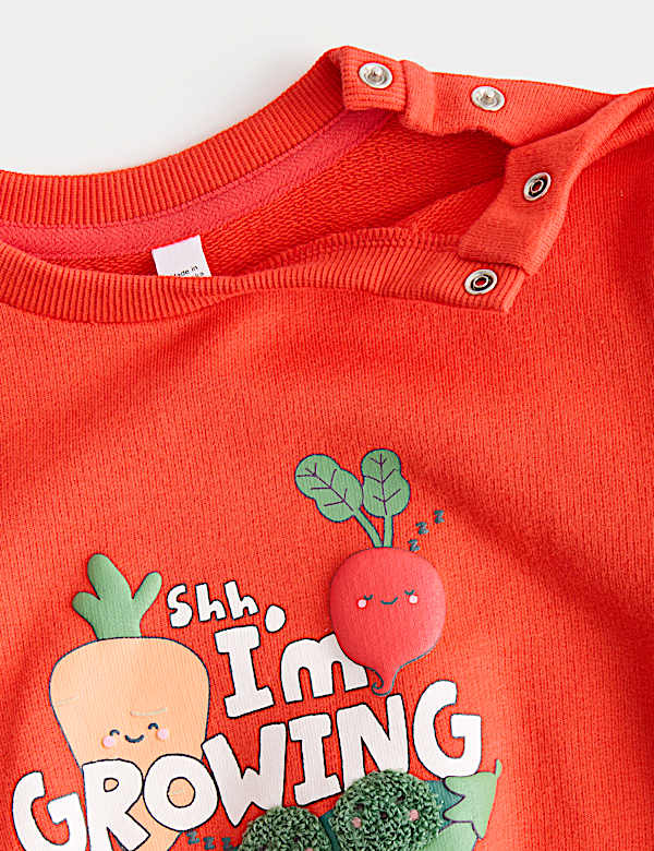 Cotton Rich I Am Growing Sweatshirt (0-5 Yrs)