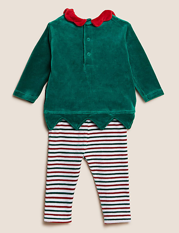 3pc Cotton Rich Christmas Elf Outfit