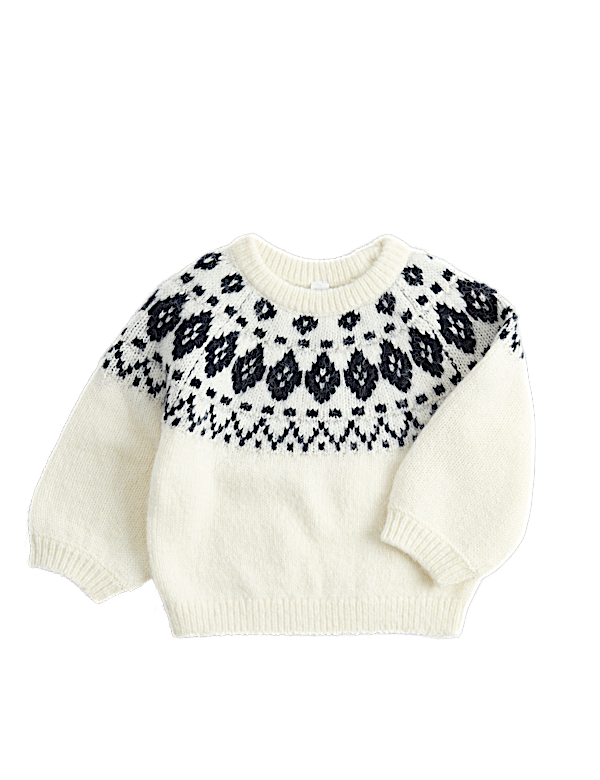 Fair Isle Knitted Jumper with Wool (0-5 Yrs)