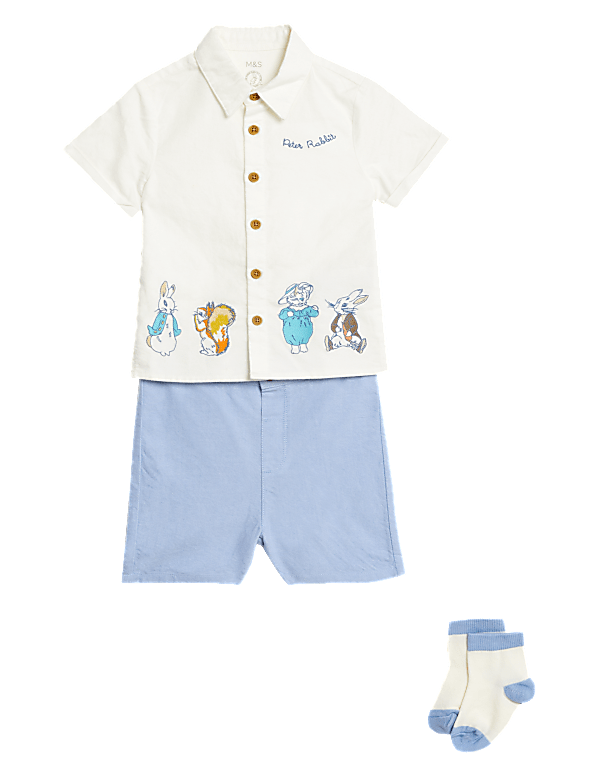 3pc Cotton Rich Peter Rabbit™ Outfit