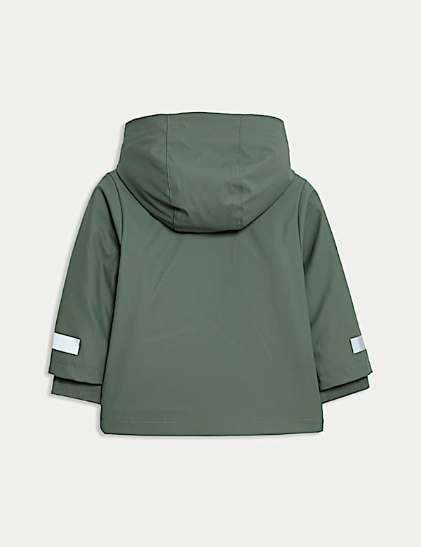 מעיל ™Stormwear צמרירי חלק בסגנון דייגים עם קפוצ'ון ובטנה (6 חודשים-3 שנים) - IL