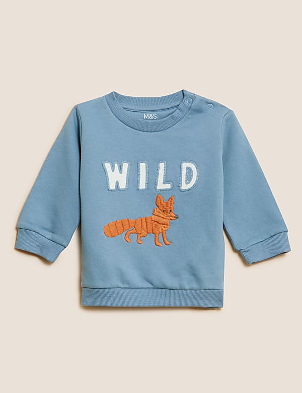 Cotton Rich Fox Jumper (0-3 Yrs)
