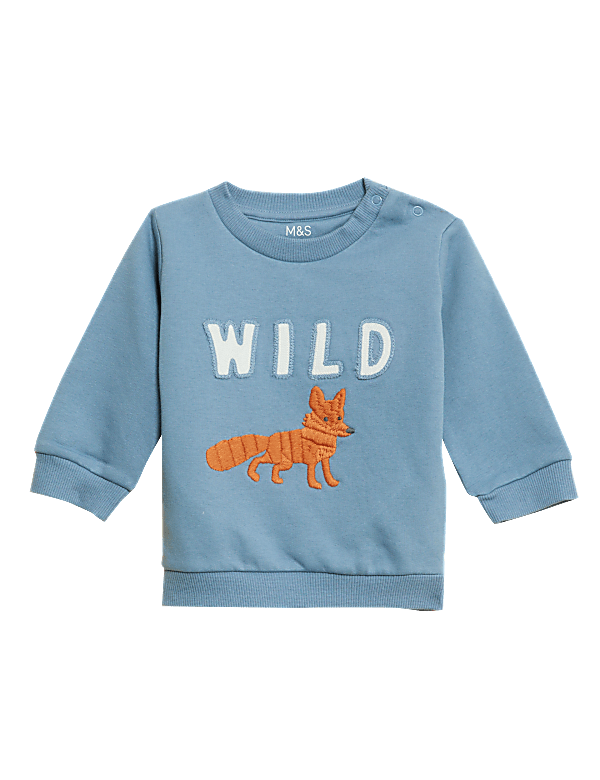 Cotton Rich Fox Jumper (0-3 Yrs)