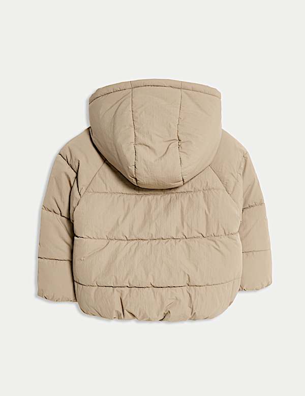 מעיל מרופד בעובי בינוני עם קפוצ'ון (0&rlm;-3 שנים) - IL