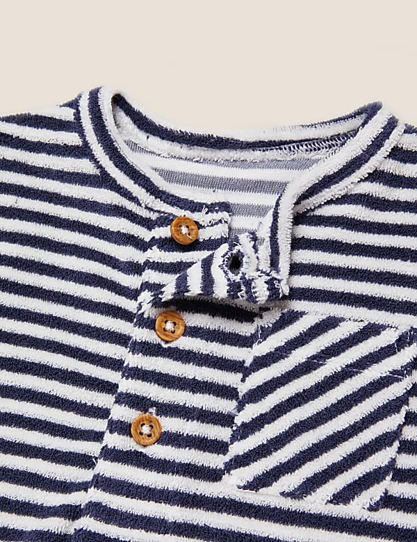 Cotton Striped Rompers (0-3 Yrs)