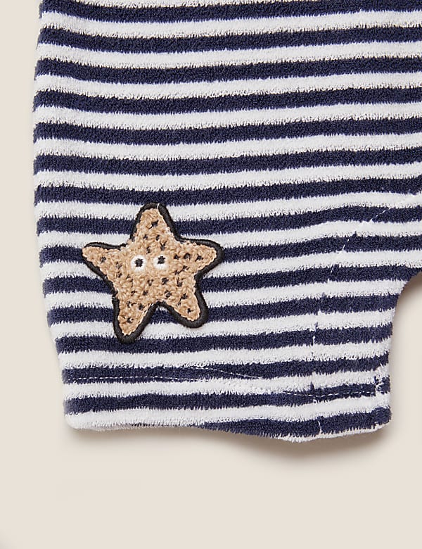 Cotton Striped Rompers (0-3 Yrs)