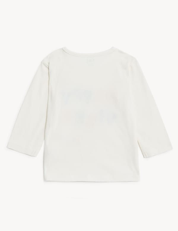Pure Cotton Happy Vibes Slogan Top (0-3 Yrs)