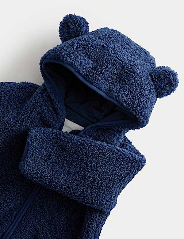 Hooded Borg Zip Jacket (0-3 Yrs)
