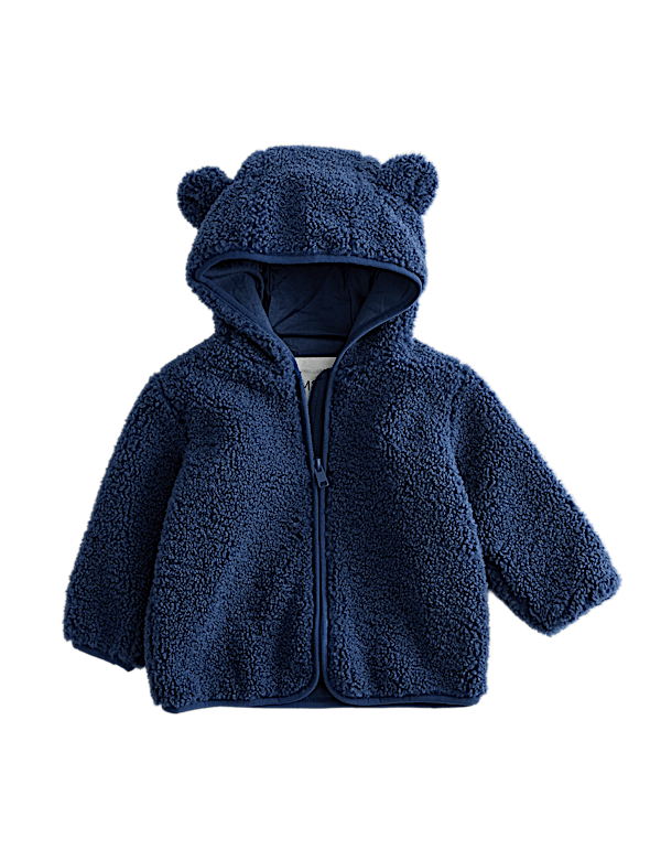 Hooded Borg Zip Jacket (0-3 Yrs)