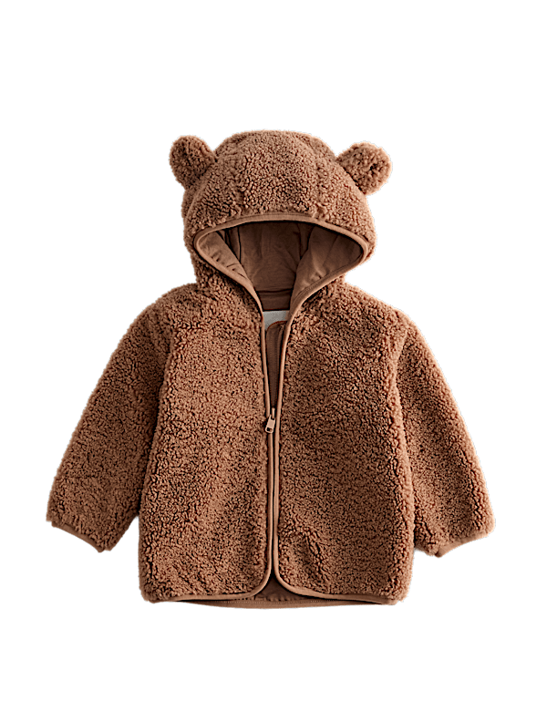 Hooded Borg Zip Jacket (0-3 Yrs)
