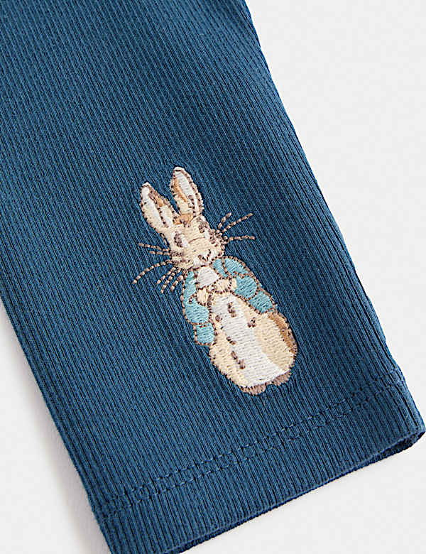 תלבושת 2 חלקים של קפוצ'ון Peter Rabbit‎™‎ מבד עשיר בכותנה (3-0 שנים) - IL