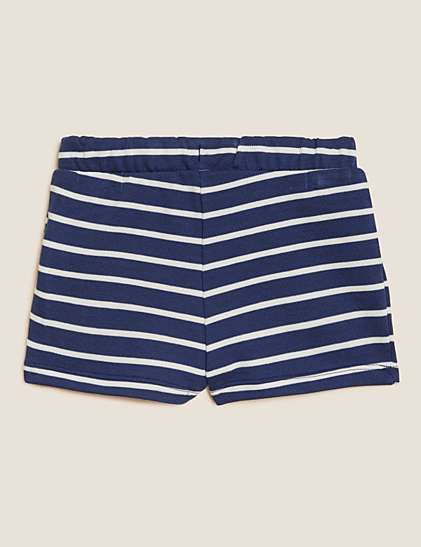 Cotton Rich Striped Shorts (0-3 Yrs)