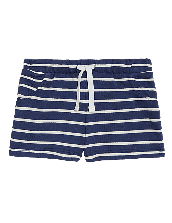 Cotton Rich Striped Shorts (0-3 Yrs)