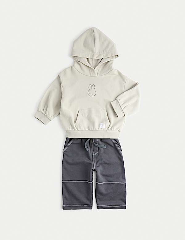 2pc Cotton Rich Miffy™ Hoodie Outfit (0-3 Yrs) - LU