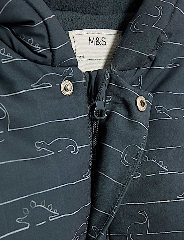 Printed Padded Hooded Snowsuit (0-3 Yrs) - NL