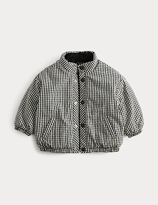 Gingham Midweight Padded Coat (0-5 Yrs) - NO