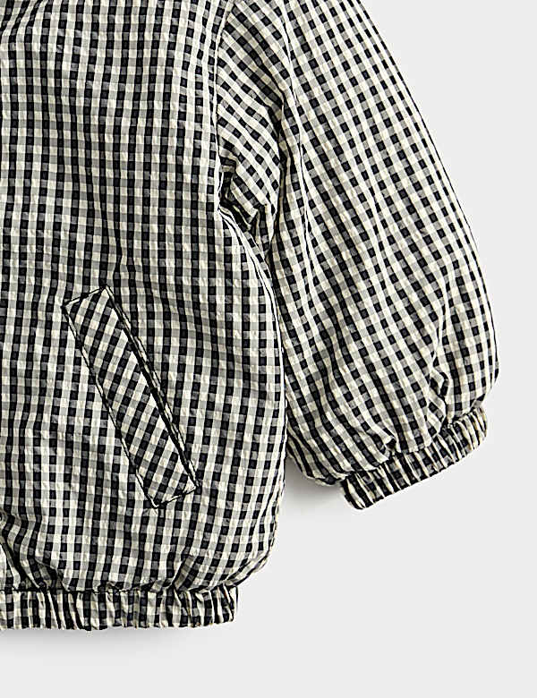 Gingham Midweight Padded Coat (0-5 Yrs) - NO