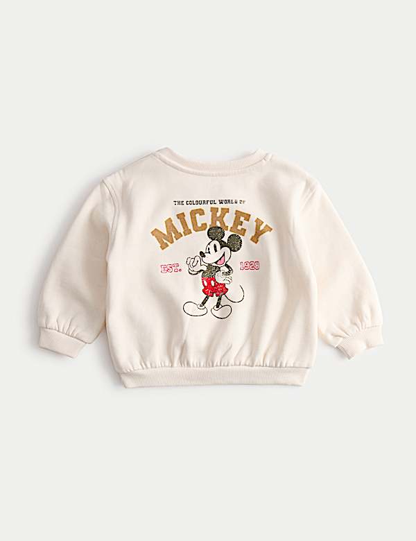 Cotton Rich Mickey Mouse™ Sweatshirt (0-3 Yrs)