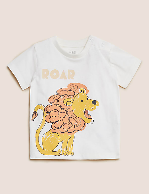 Pure Cotton Lion T-Shirt (0-3 Yrs)