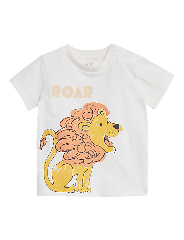 Pure Cotton Lion T-Shirt (0-3 Yrs)