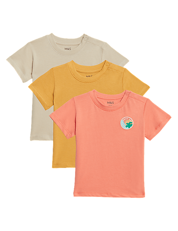 3pk Pure Cotton T-Shirts