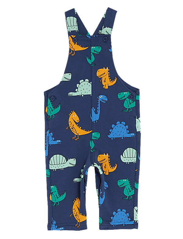 Cotton Rich Dinosaur Dungarees