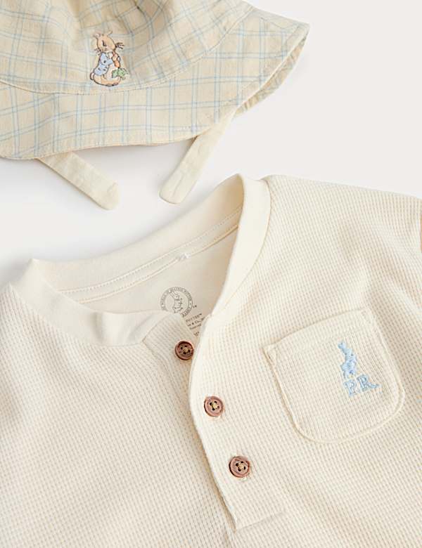 Ensemble 3 pi&egrave;ces shorts en coton &agrave; motif Peter Rabbit&trade; (jusqu&rsquo;au 3 ans) - BE