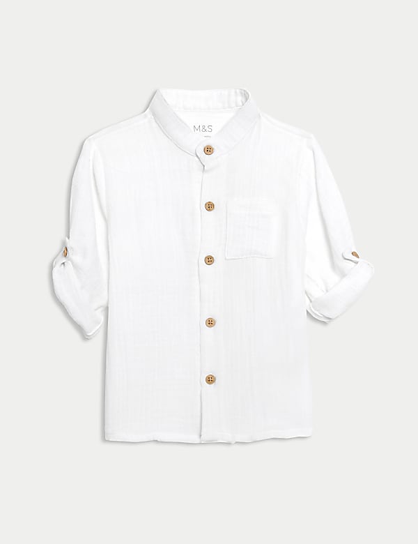 Hemd aus reiner Baumwolle (0–3 J.) - AT