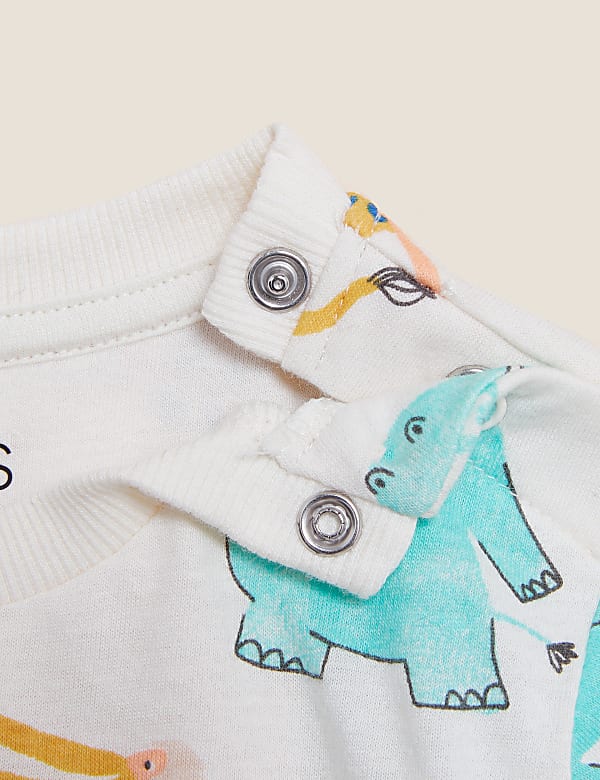 Pure Cotton Zoo Animal T-Shirt (0-3 Yrs)