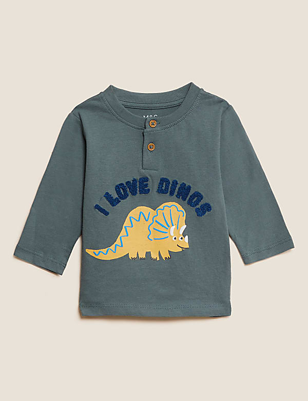 2pc Cotton Rich Dinosaur Outfit