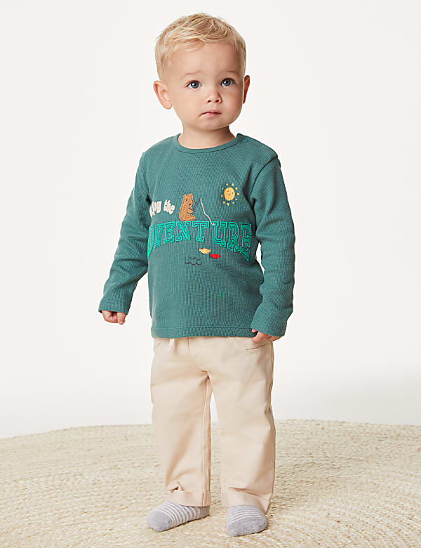 Cotton Rich Slogan Outfit (0-3 Yrs)