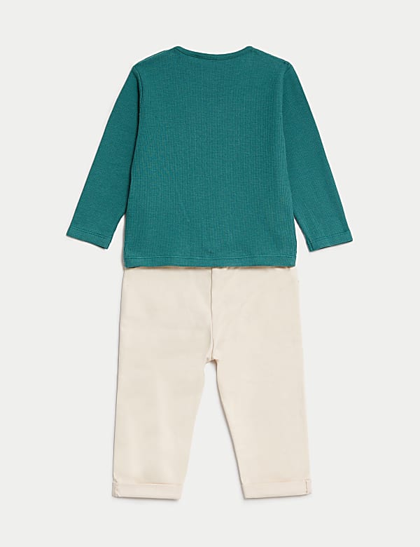 Cotton Rich Slogan Outfit (0-3 Yrs)