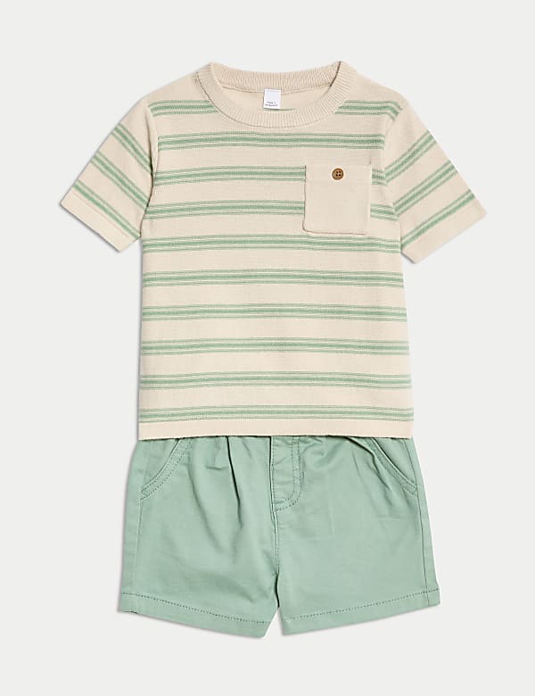 2pc Cotton Rich Top & Bottom Outfit (0-3 Yrs) - FR