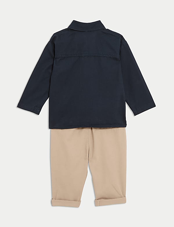 3pc Pure Cotton Striped Outfit (0-3 Yrs) - PL