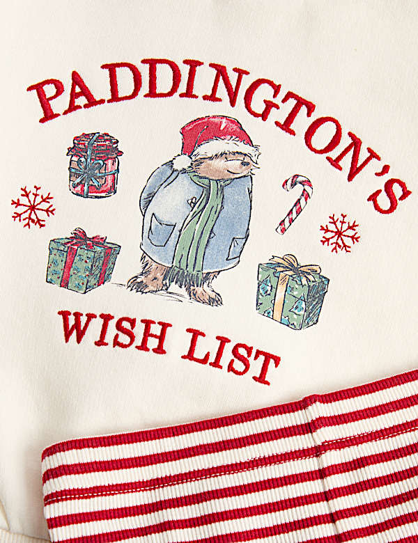 Ensemble 2 pi&egrave;ces de No&euml;l Paddington&trade; top & bas en coton - CH