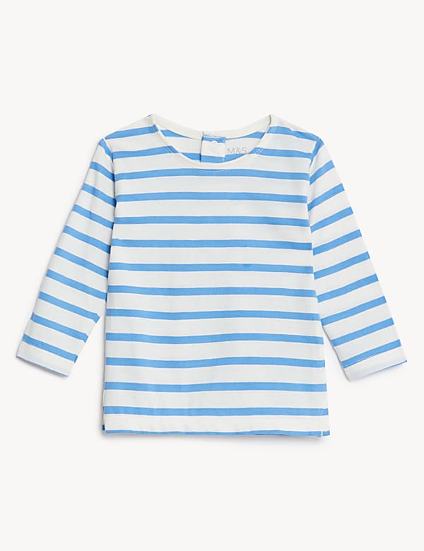 Pure Cotton Striped Top