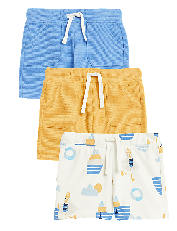 3pk Cotton Rich Shorts