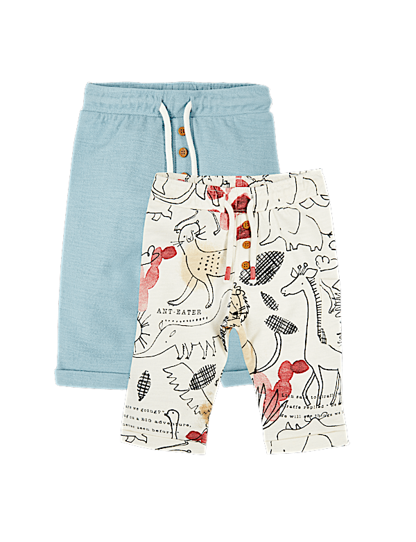 2 Pack Pure Cotton Joggers