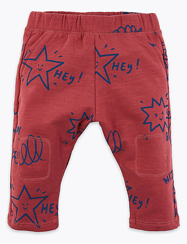 Hey Star Print Joggers